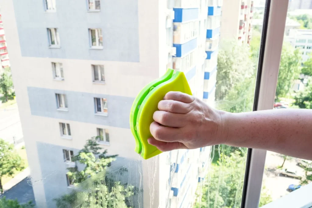 double faced glass cleaner