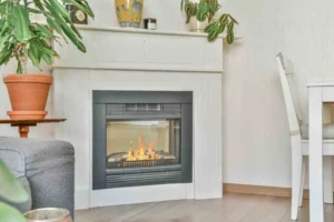 how to clean fireplace glass