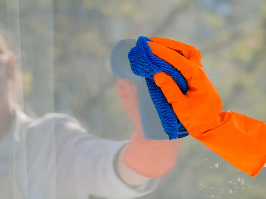 how to clean tempered glass