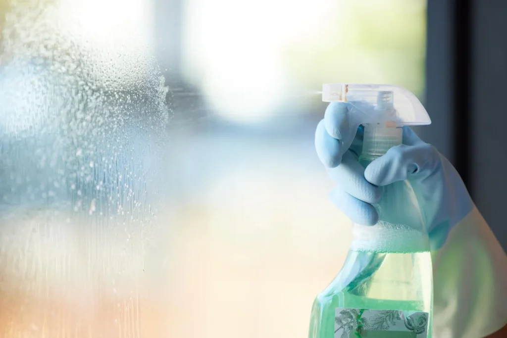 how to clean frosted glass