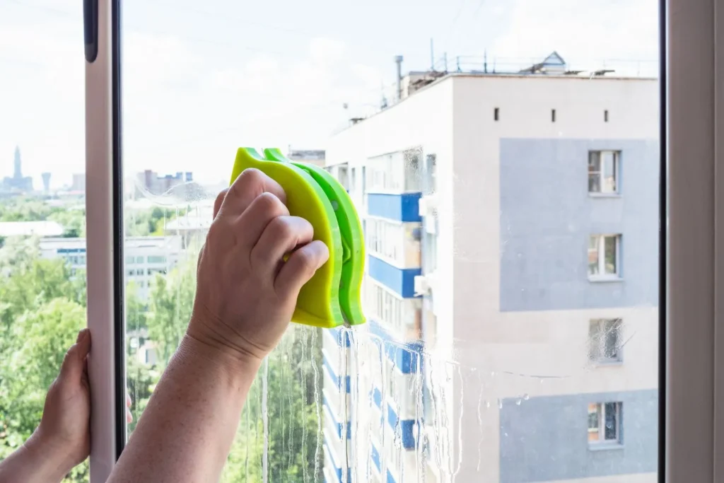 double faced glass cleaner